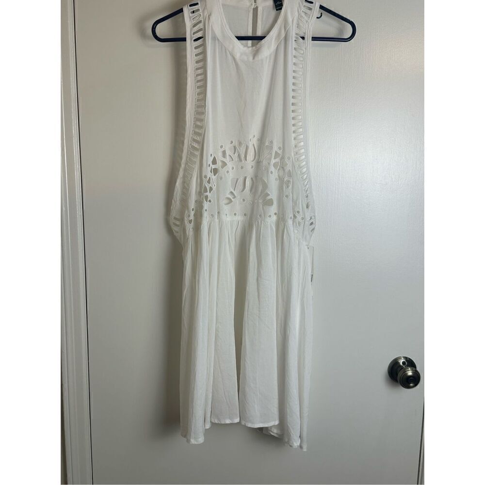 Aqua NWT white dress/ coverup size M